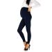 FUTURO FASHION Womens Maternity Leggings Full Ankle Length Cotton Leggings Comfortable Maternity Leggings for Ladies Soft Pregnancy Pants Belly Support Size 8-22 18 Navy
