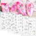 CHANGAR Abstract Lady Face Nail Sticker Decals Geometry Lining Animal Nail Art Water Transfer Sticker Rose Skull Bone Water Sliders Paper Nail Art Decor Gel Polish Sticker Manicure Tips - Buy Online on GoSupps.com