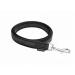Mystique Rubberized leash 20mm with hand loop standard carabiner black 3m 3m black