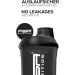 FSA Nutrition Protein Shaker 800ml - BPA-Free Leak-Proof Sieve for Creamy Shakes - Black Protein Shaker with Scale - International Shipping Available - Buy Online on GoSupps.com