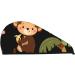 Buy Microfiber Hair Drying Cap - Monkeys Swinging from Palms | Soft Absorbent Towel Wrap for Quick Drying Curly Long & Thick Hair - Buy Online on GoSupps.com