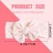 Sjbautyo Baby Girl Bowknot Elastic Hair Bands - 3 Pieces Soft Nylon Headgear for Toddlers (White Apricot Pink) - Perfect for Girls' Hairstyles - Buy Online on GoSupps.com