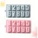 HOMSFOU 3pcs Ice Cube Mold Fondant Molds Soap Silicone Molds Silicone Candle Molds Number Molds De para Gelatinas Molds for Chocolate Ice Cube Silicone Molds Candy Cake 20.8*11.2*1.9cmx3pcs As Shownx3pcs - Buy Online on GoSupps.com