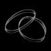 Hair Elastics - STRONG - REUSEABLE Clear Premium- 40mm Wide Pack of 16 by ElasticU