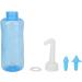 500ml Neti Pot Sinus Rinse Bottle for Adult & Kid Nasal Care | Nose Washing & Irrigation System with 2 Nozzles - Buy Online on GoSupps.com
