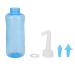Nasal Cleaner Pot Sinus Rinse Bottle Nasal Wash Bottle Nose Allergy Cleaner with 2pcs Nozzles 500ml 17oz Pressure Nasal Irrigation Bottle for Adult & Kid Nasal Care