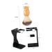 4-Piece Men's Grooming Kit - Portable Shaving Set with Cream Brush & Wood Shaving Cup - Buy Online on GoSupps.com