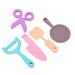 Baby Teething Toys Baby Teether Kitchen Utensil Shape Hand Eye Coordination Exercise Well Balanced Texture for Play