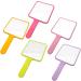 Square Hand-held Makeup Mirror - Large Free Standing Salon Tool in Orange - Buy Online on GoSupps.com
