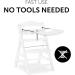Hauck Alpha+ Click Tray White - Easy-to-Clean Large Highchair Tray - Buy Online on GoSupps.com