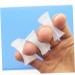 Lurrose Silicone Toe Valgus Separators - 2 Pair H-Shaped Splitter Bunion Corrector | Foot Adjuster & Protector - White 3x2.8cm - Buy Online on GoSupps.com