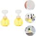 Fomiyes 4-Piece Flower Bubble Bottle Set | Mini Plastic Containers & Foam Soap Dispenser | Transparent 9.7x9.7x16.3cm - Ideal for Home & Travel - Buy Online on GoSupps.com