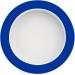 Ornamin 20 cm Blue Melamine Plate with Sloped Base (Model 902) | Non-Slip Plate Guard for Easy Eating - Buy Online on GoSupps.com