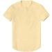Shop Lightweight Khaki Linen Shirt for Men - Short Sleeve Summer Casual Henley with Stand-Up Collar | XXL - Buy Online on GoSupps.com
