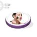 PAVAAIDAN Travel Compact Mirror with LED Light: 1X/3X Magnifying Portable Travel Makeup Mirror - Dimmable Double Sided with Light - Portable for Handbag - Purse  Pocket (Purple)