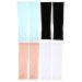 DOITOOL Sport Arm Sleeves 4 Pairs Kids Arm Sleeves Sun Protection Sleeves Cooling Arm Sleeves Ice Arm Covers For