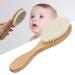 Baby Hair Brush for Newborn - Natural Soft Goat Bristles Premium Wooden Hair Brush Perfect Scalp Grooming Hairbrush Perfect Baby Registry Gift