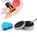 Vtrem Makeup Brush Cleaner Pad and Sponge Cleaner Heart Shaped Multifunction Silicone Brushes Cleaning Box with Color Removal Sponge Dry-Wet Dual Use Easily Clean Brush Switch to Next Color (Blue)