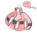 BriFit cat dishes cat dishes with a leash outbreak -proof soft harness for cats with reflective stripes adjustable cat vest cat harness cats dishes for cats Puppy pink s pink s