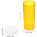 Healeved Empty Pill Bottles with Caps 25pcs Medication Vials 6DR Plastic Medicine Containers Clear Containers Pill Cases Organizers 6.20X2.40X2.40CM - Buy Online on GoSupps.com