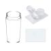 Nail Stamper Kit Silicone Nail Jelly Stampers with Scraper and 3D Nail Sticker Curve Stripes Clear Nail Art Stamp Manicure Tools for French Tips Design