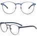 0.25 Photochromic Reading Glasses - Outdoor Sunglasses Round Metal Lightweight UV Filter Aspheric Lens 1.25+ 0.25x Blue - International Shipping Available - Buy Online on GoSupps.com