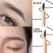 Pousbo Waterproof Wooden Eyebrow Pencil - Black/Brown | Easy to Apply, Non-Smudging (2 Pcs) - Buy Online on GoSupps.com