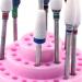 lmoikesz Neat And Tidy Nail Drill Bits In Order Nail Drill Bits Holder Nail Drill Grinding Bit Holder Box PP Stylish Appearance rose red - Buy Online on GoSupps.com