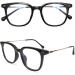 Riccie Retro Men's Reading Glasses | Anti-Blue Light HD Aspherical Lenses +0.5 to +3.0 | Ultra-Thin Anti-Fatigue Protective Glasses - Buy Online on GoSupps.com