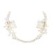 Handmade Crystal Pearls Ceramic Flower Bridal Long Hair Comb Wedding Headband Hair Accessories For Women Tiara Headband