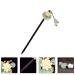 Lurrose Wooden Hair Stick with Resin Flower Tassel - Classical Chinese Hairpin for Bride, Kimono Hair Ornament - Buy Online on GoSupps.com
