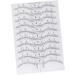 FOMIYES 10pcs Set Eyebrow Measure Ruler Sticker Makeup Ruler Guide Eyebrow Stencil Template Disposable - Buy Online on GoSupps.com