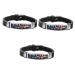 CALLARON 3 Pcs Bracelets Stainless Steel Jewelry Mx3pcs As Shownx3pcs