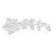 TOVINANNA Bridal Headwear Tiara Rhinestones Wedding Hair Accessories Bride Hair Side Comb Rhinestone Hair Accessories Crystal Hair Accessories Alloy Dinner Party The Flowers Hair up