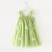 PythJooh Baby Girl Tulle Dress | Sleeveless Butterfly Wings Tutu Princess Dress for Toddler | 12-18 Months | Daisy Stars Sundress | Green - Buy Online on GoSupps.com