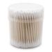 1 PACK Wooden Cotton Swabs (600 Count) - Biodegradable Cotton Buds Dual Cotton Tipped Eco Friendly Made with 100% Wood Great for Makeup Ears Cleaning