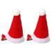 hgnxa Christmas Santa Hat Hair lip Party Props Accessories Hair Pin Festive Glitter Sequins Hat Barrettes Holiday Headwear