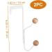STOBAZA 2pcs Hook up Clothes Rack White Door Backpack Hooks Bathroom Towel Hooks Wall-Mounted Clothes Ball - Buy Online on GoSupps.com