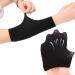 Buy Hotmnty Slimming Compression Arm Sleeves 2 Pair Black + Light Apricot | Effective Upper Arm Shaper & Massage Gear for Weight Loss - Buy Online on GoSupps.com