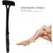 Brnoo Back Razor for Men - Professional Back & Body Hair Cutter with Extra Long Handle Lightweight & Foldable - Black (Blade Not Included) - Buy Online on GoSupps.com