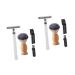 Beavorty 2 sentences manual razor beard razor wet rasier set cleaning brush razor for men rasuradoras para hombres men body trimmer razor in the old style hair razor silverx2stk 10.3x4cmx2pcs