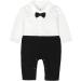 AmzBarley Baby Boys Gentlemans Tuxedo Romper | Long/Short Sleeve Dress Shirt, Pants, Vest, Bowtie | Birthday & Holiday Party Outfit | Black 12-18 Months - Buy Online on GoSupps.com