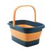 Foot Soaking Bath Basin Collapsible Foot Bath Basin/Foldable Large Foot Bucket Foot Soak Tub for Pedicure Home SPA Treatment Men Deep Blue
