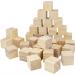 Wood Blocks for Crafts Unfinished Wood Cubes 1 Inch Natural Wooden Blocks Pack of 50 Wood Square Blocks Wooden Cubes for Arts and Crafts and DIY Projects 1inch