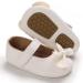 LACOFIA Baby Girls Anti-Slip First Walking Shoes - Infant Bowknot Mary Jane Princess Party Shoes for 6-12 Months - White - Buy Online on GoSupps.com