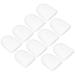 Silicone Toe Caps for Corns Calluses Blisters Size L White Pack of 10