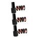 Balacoo 3pcs black gel flash suit nail gel nails gel 5d cat eye gel nail polish magnet 9 d Symphony extend 5.3*2.2cmx3pcs As Shownx3pcs