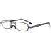 Cokobin Ultra-Light Reading Glasses - Metal Frame Full Frame 2.5 Diopters Stylish Visual Aid for Men & Women - Includes Glasses Case (Black) - Buy Online on GoSupps.com