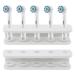 Sround plug-in brush holder 4mm thick white Complaining acrylic electrical brush heads holder toothbrush holder electrical toothbrush bracket universal for all common brands bathroom room