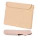 Travel Silicone Cosmetic bag with Cosmetic Face Brushes Holder Easy Carry Cosmetic Bag for Women Makeup Brushes and Beauty Tools (Khaki-3)
